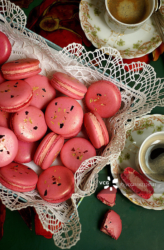 玫瑰马卡龙图片素材