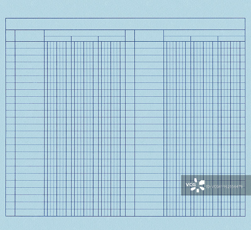 高分辨率蓝色线条图纸空白表格图片素材
