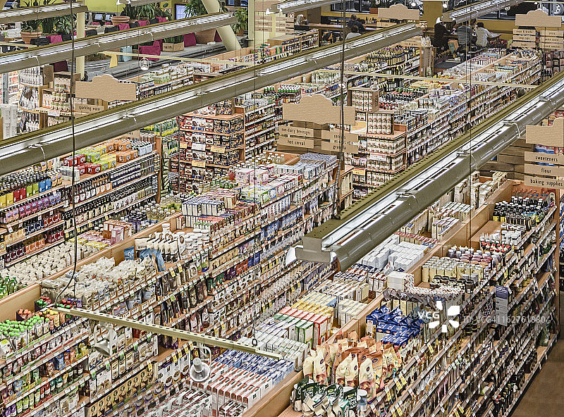 食品杂货店陈列图片素材