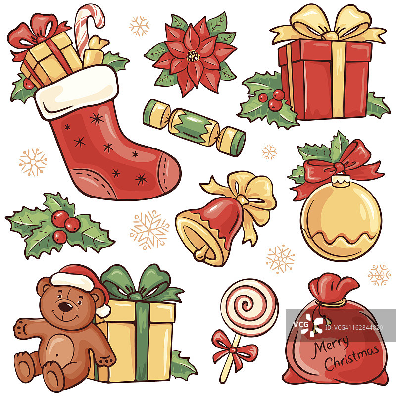 圣诞节设计元素图片素材
