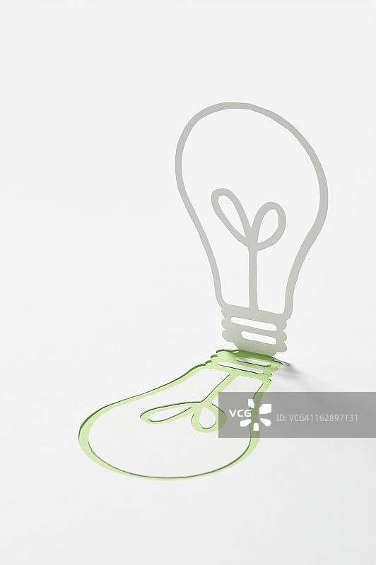 纸质灯泡图标图片素材