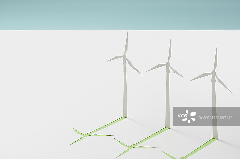 纸风力涡轮机图片素材