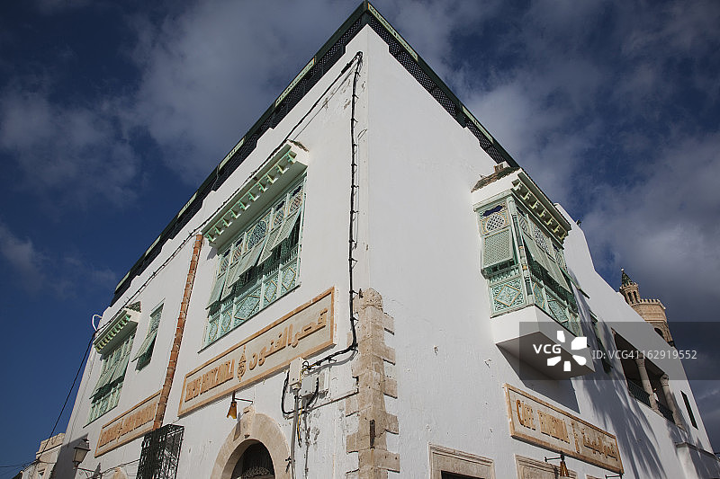 突尼斯马赫迪耶城镇细节图片素材