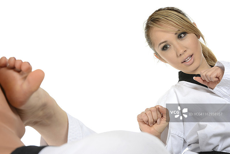 韩国空手道目标训练图片素材