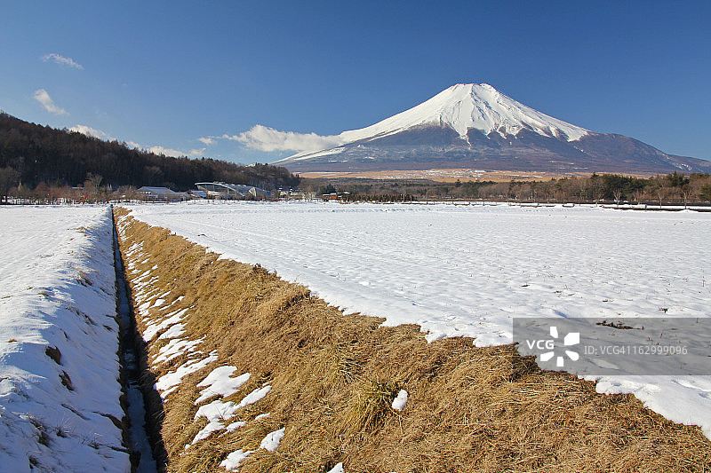 早上好，富士山图片素材