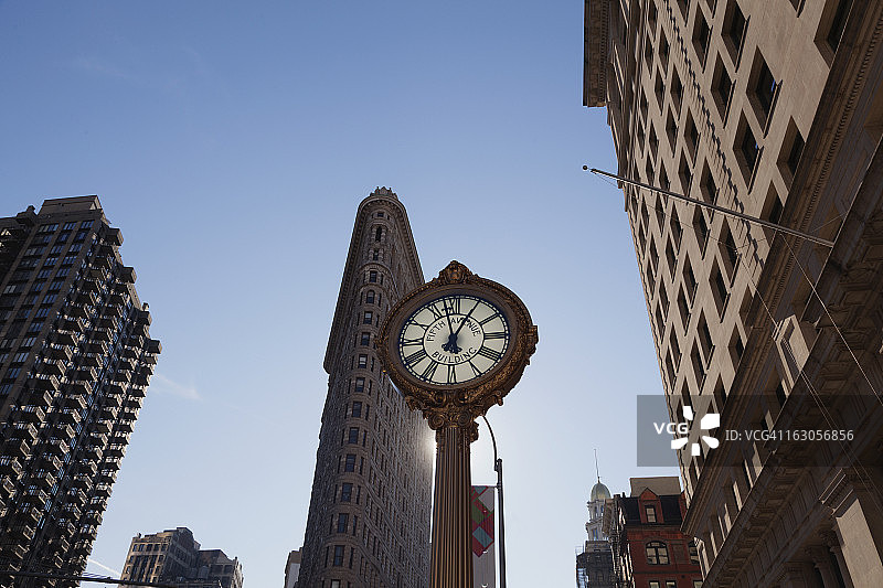 第五大道大楼时钟图片素材