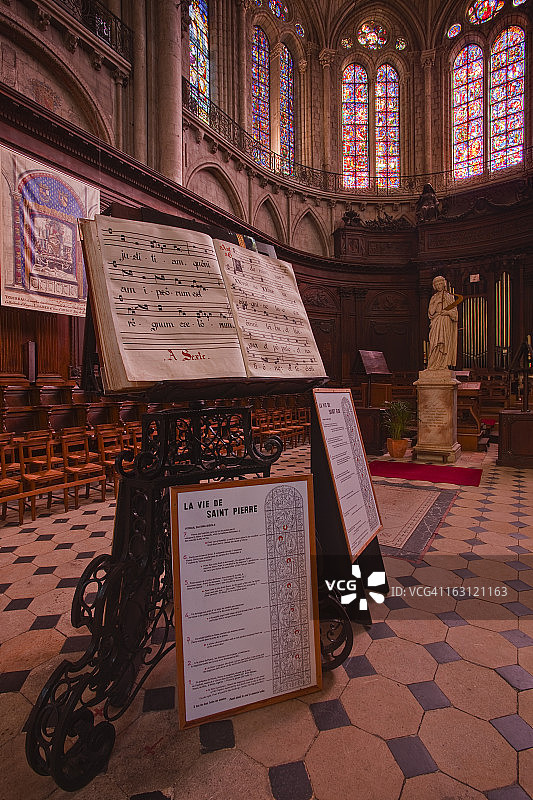 圣莫里斯大教堂的合唱团图片素材