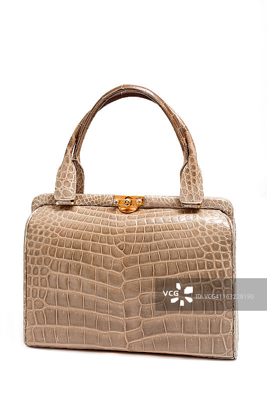 奢华复古鳄鱼皮钱包图片素材