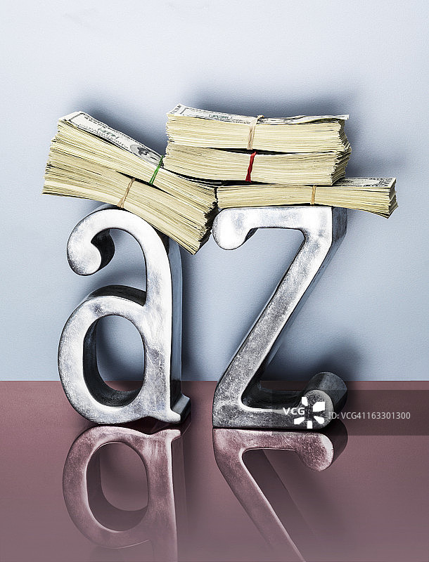 金融知识A-Z图片素材