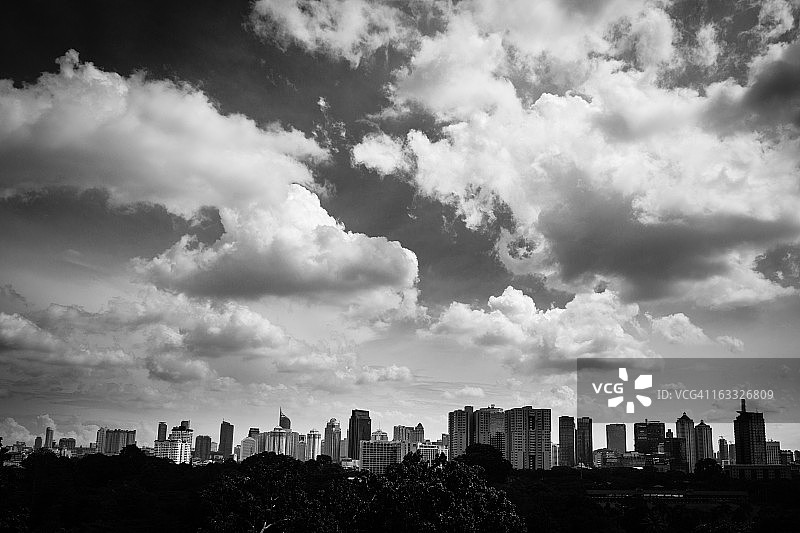 雅加达天际线图片素材