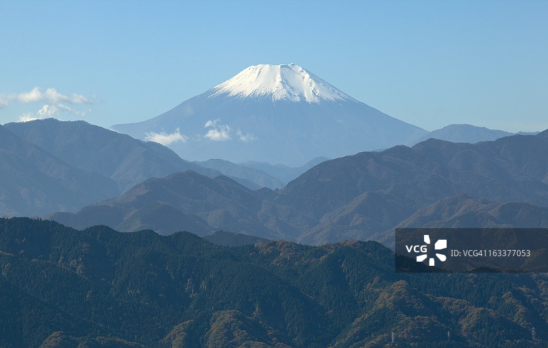 从东京山麓眺望富士山图片素材