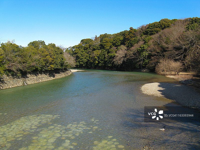 清澈的圣河图片素材