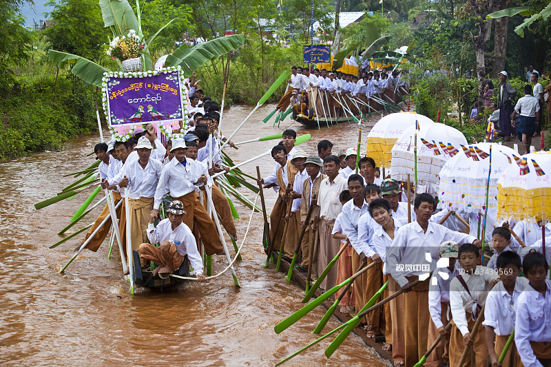 蒲甘道乌节的众神游行图片素材