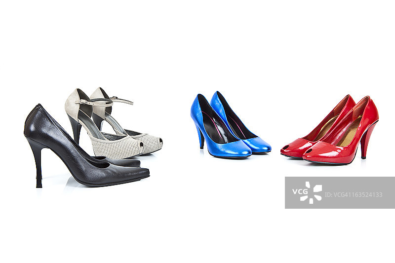 彩色女鞋图片素材