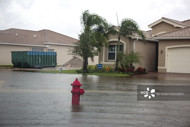飓风造成的洪水图片素材