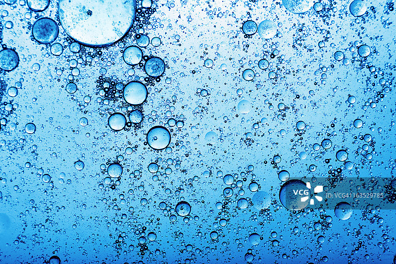 蓝色气泡抽象背景图片素材