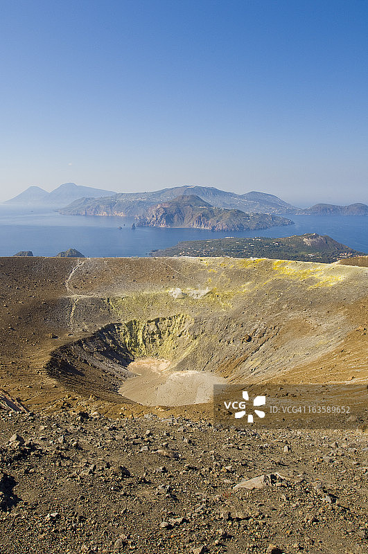 火山顶部图片素材