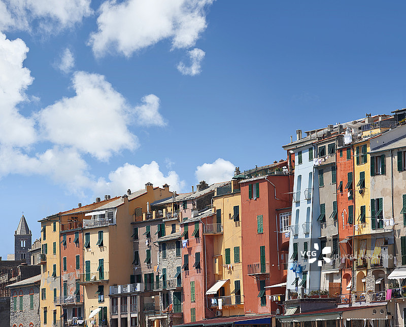 意大利五渔村韦内雷港渔村图片素材