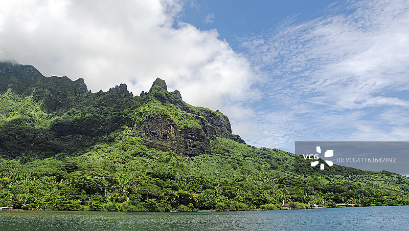 莫雷阿岛库克湾风光图片素材