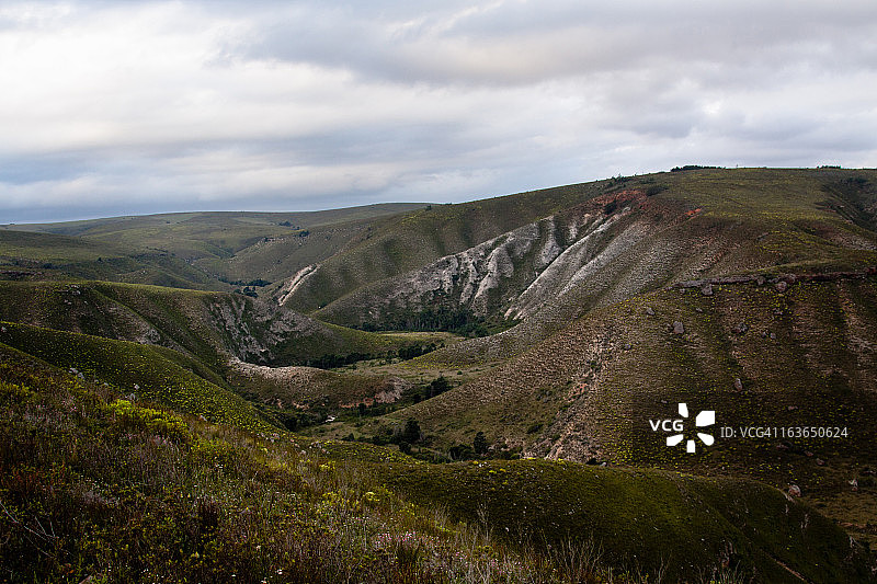 开普褶皱带山脉的壮丽景色图片素材
