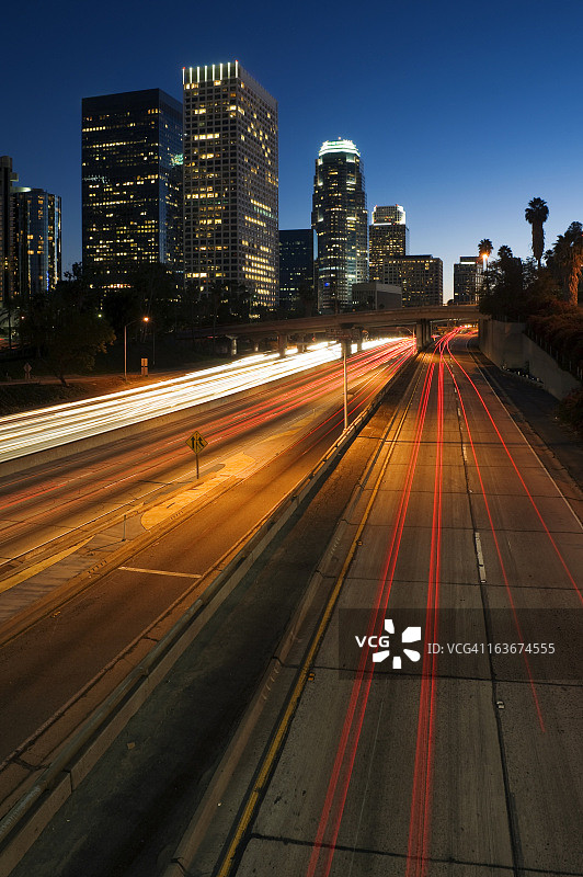 洛杉矶之夜图片素材