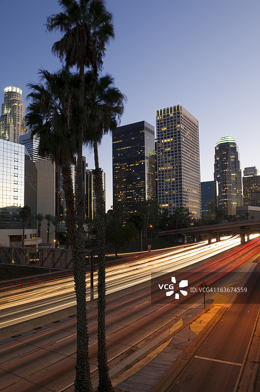 洛杉矶之夜图片素材