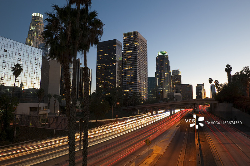 洛杉矶之夜图片素材