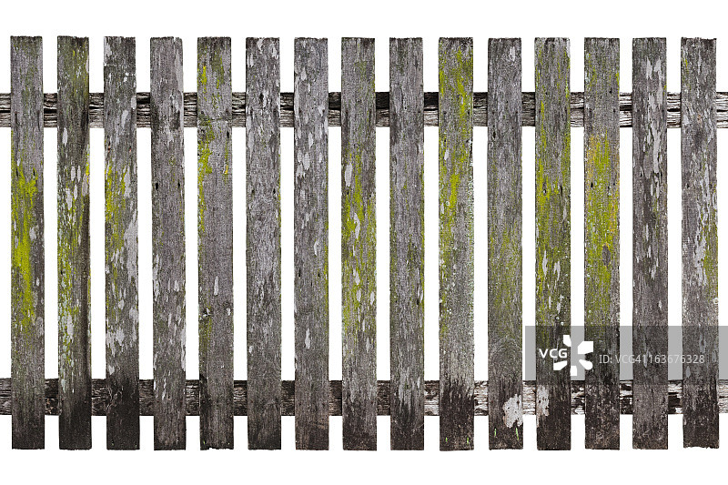 非常古老的木桩栅栏图片素材