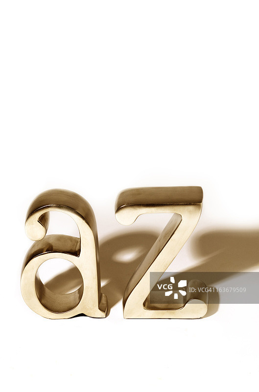 金属A到Z符号图片素材