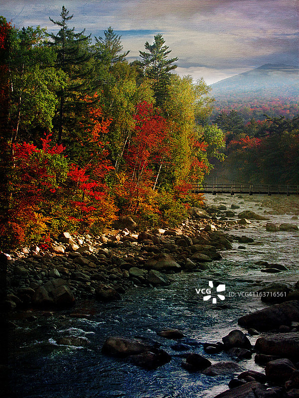 新罕布什尔州怀特山脉图片素材