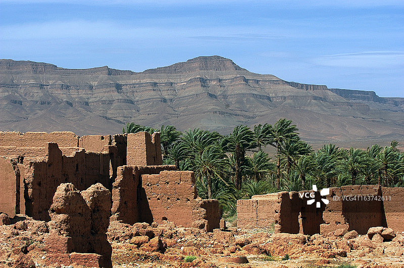 提兹卡山隘：摩洛哥的山区通道图片素材