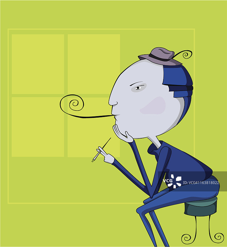 吸烟的男人图片素材