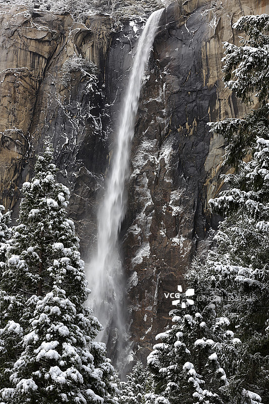 新娘面纱瀑布图片素材