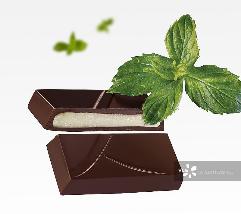 薄荷巧克力图片素材