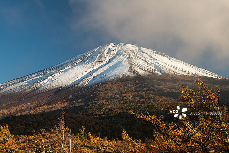 从御庭远眺富士山图片素材