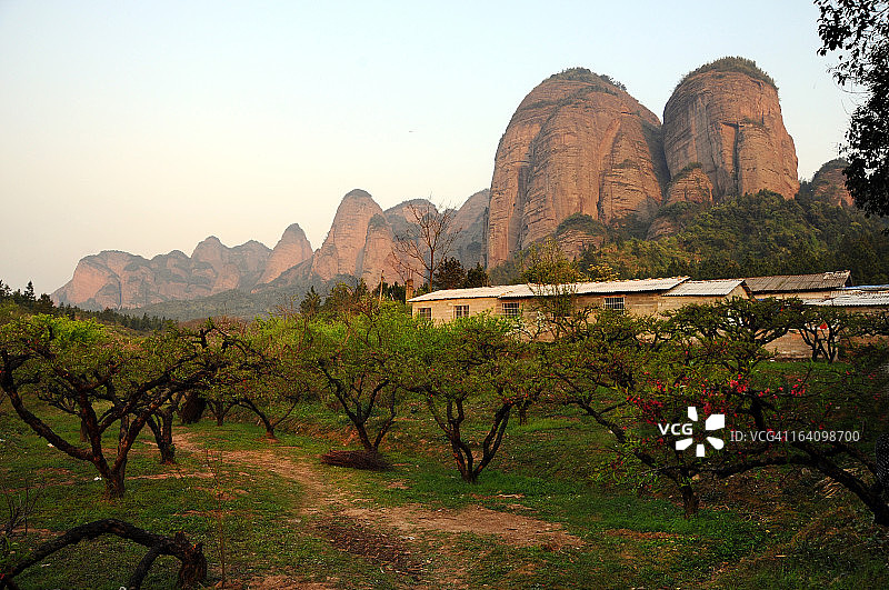 小五当山桃花源图片素材