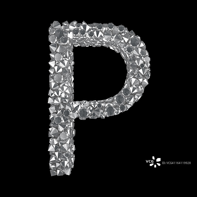 钻石字母P图片素材