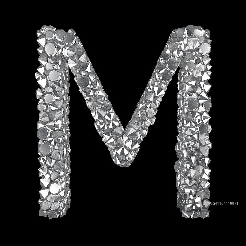 钻石字母M图片素材