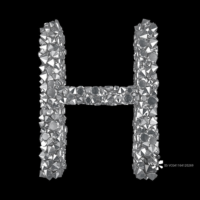钻石字母H图片素材