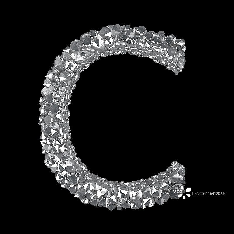钻石字母C图片素材