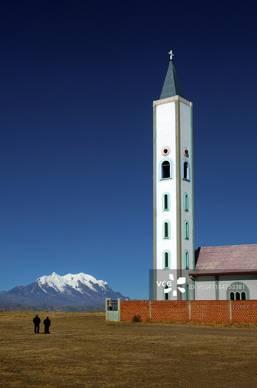 玻利维亚埃尔阿尔托高原上的教堂图片素材