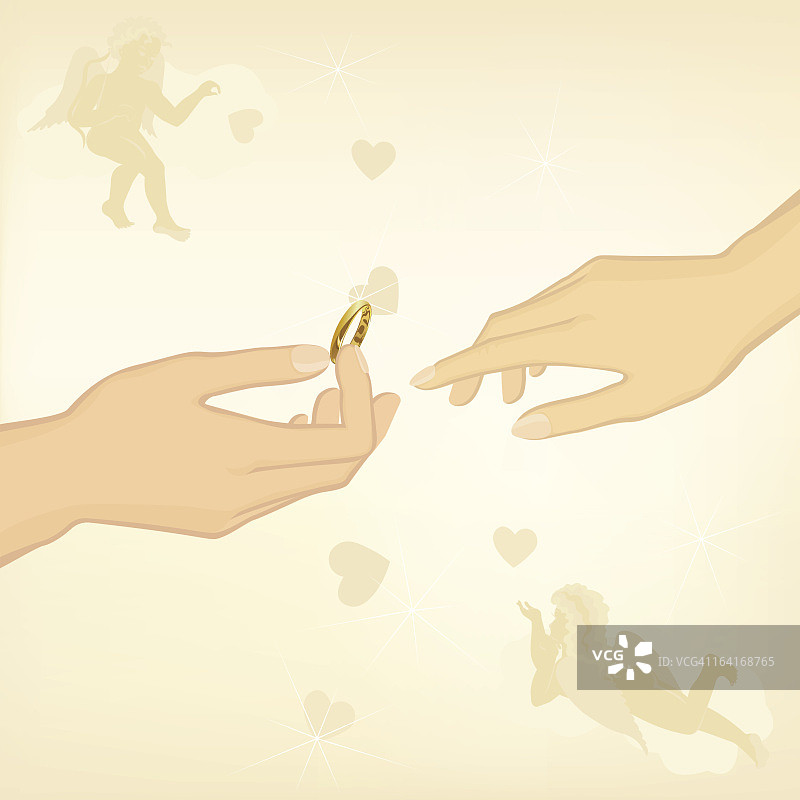 婚礼卡片图片素材