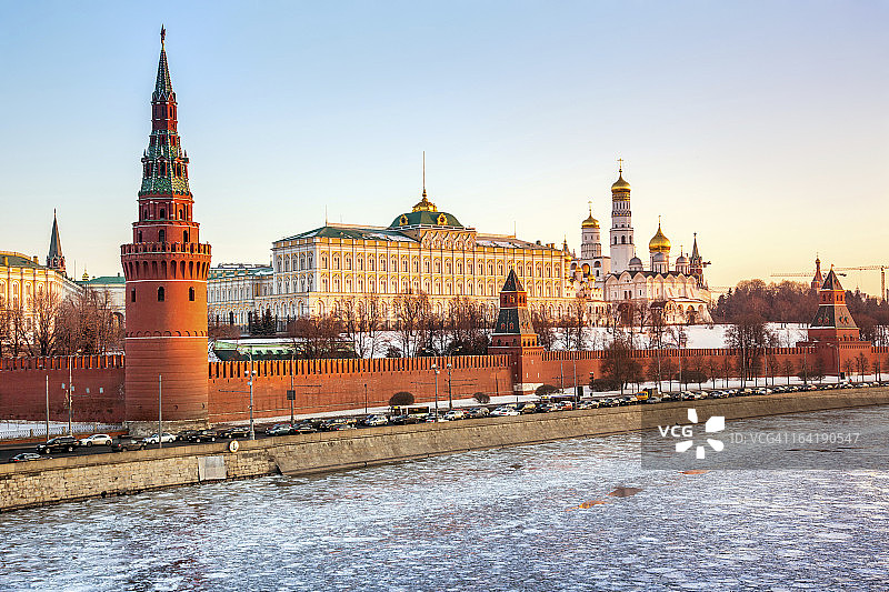 莫斯科克里姆林宫和大教堂图片素材
