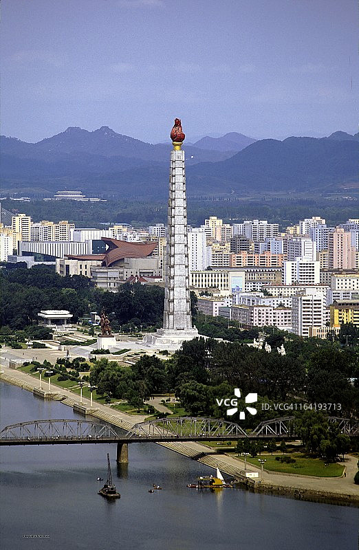 平壤天际线图片素材