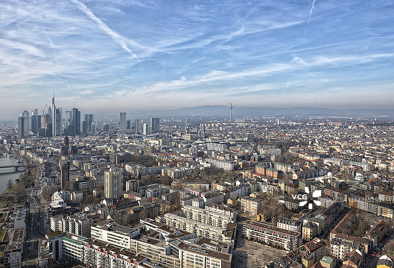 法兰克福航拍图片素材