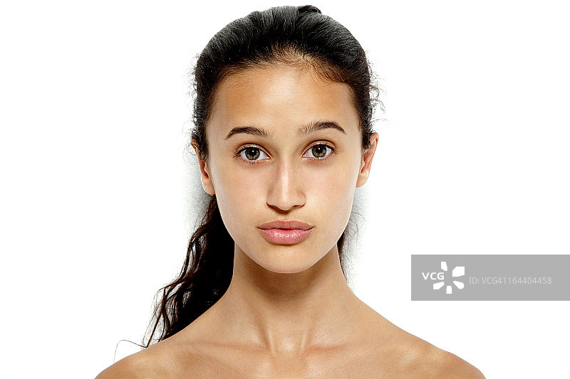 清新皮肤的青少年模特写真图片素材