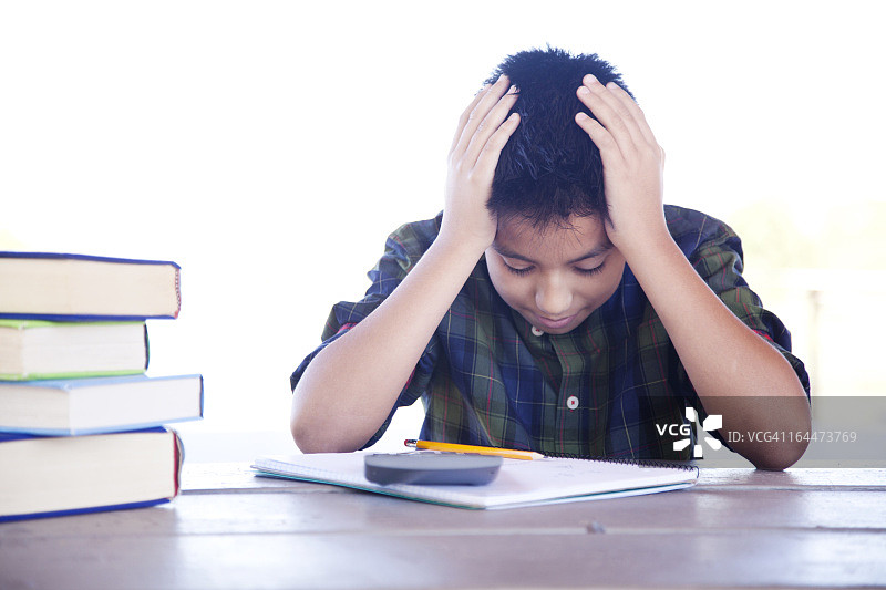 沮丧的学生图片素材