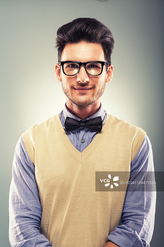 复古潮流书呆子图片素材