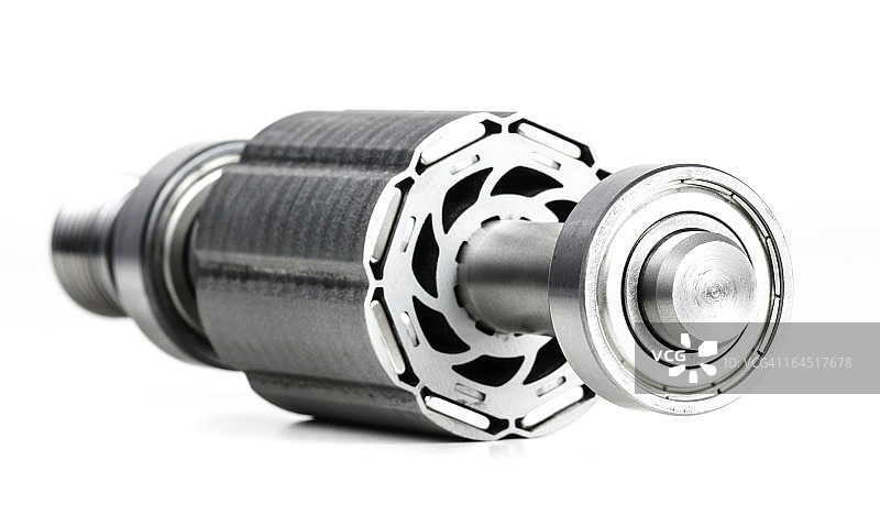 拆卸的永磁电机特写图片素材