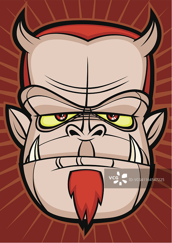 可怕的恶魔万圣节头像图片素材